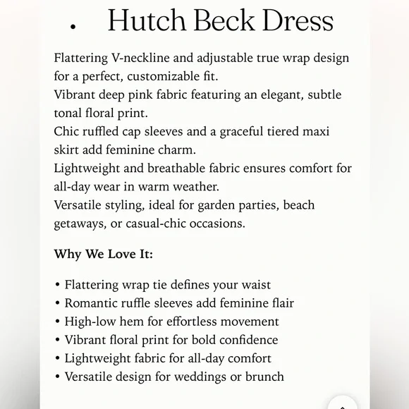 Hutch Beck Chiffon Floral Wrap Maxi Dress NWT Size XS - Picture 15 of 16